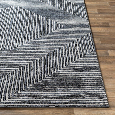 Surya Nepali Npi-2317 Medium Gray, Cream, Black Rugs.