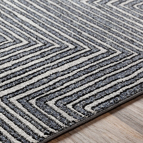 Surya Nepali Npi-2317 Medium Gray, Cream, Black Rugs.