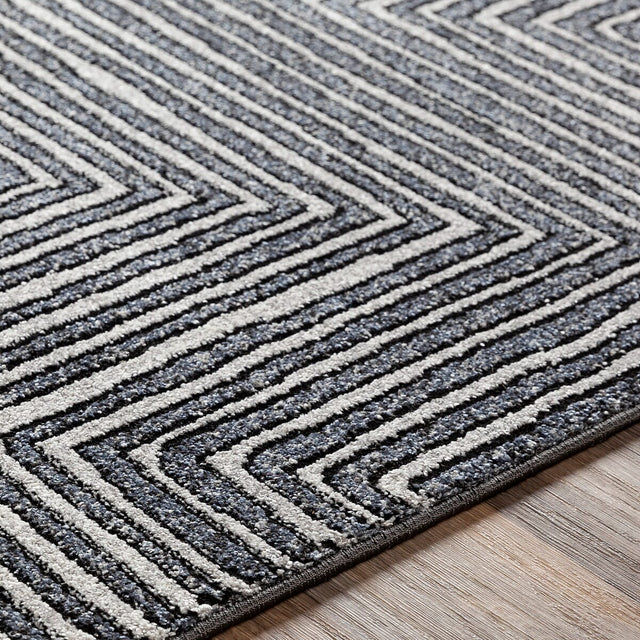 Surya Nepali Npi-2317 Medium Gray, Cream, Black Rugs.