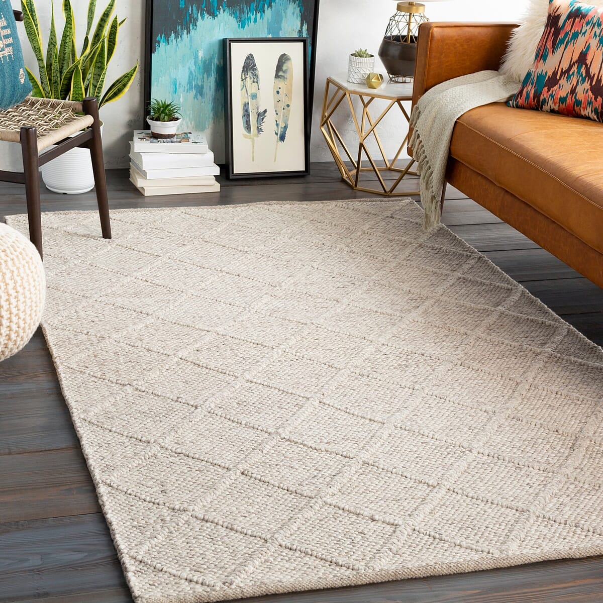 Surya Napels Npl-2305 Camel Geometric Area Rug