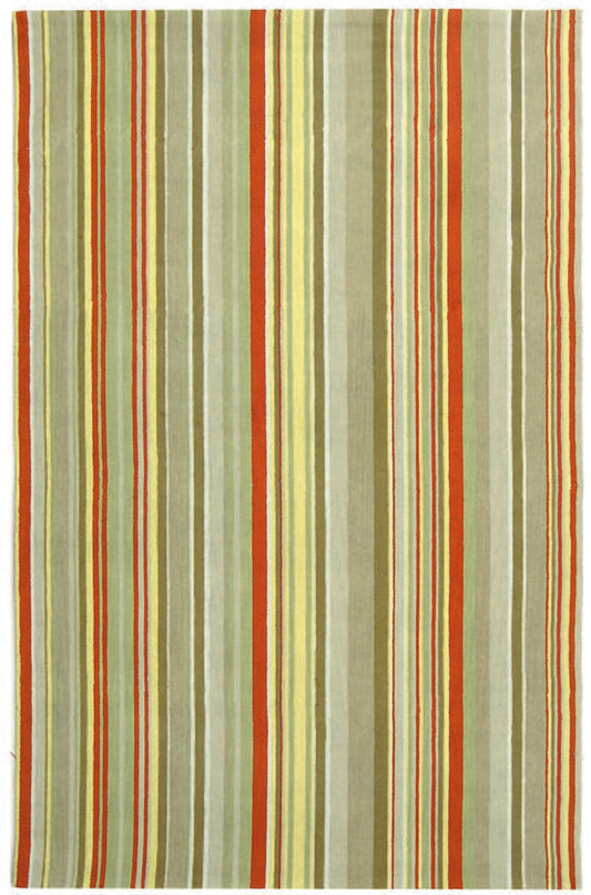 Safavieh Newport Npt424B Red / Multi Striped Area Rug