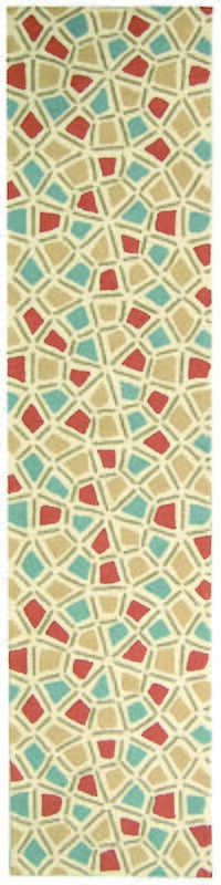 Safavieh Newport Npt426A Red / Blue Geometric Area Rug