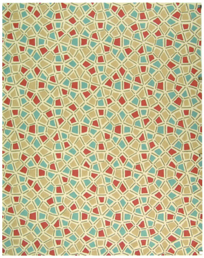 Safavieh Newport Npt426A Red / Blue Geometric Area Rug