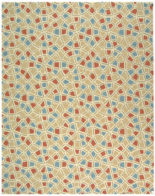 Safavieh Newport Npt426A Red / Blue Geometric Area Rug