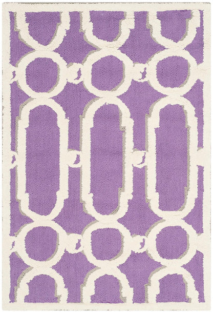 Safavieh Newport Npt434B Purple / White Geometric Area Rug