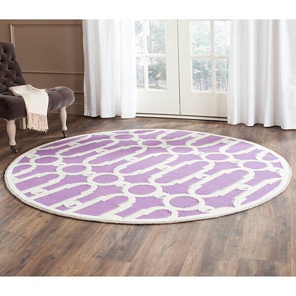 Safavieh Newport Npt434B Purple / White Geometric Area Rug