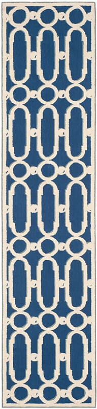 Safavieh Newport Npt434C Royal Blue / White Geometric Area Rug