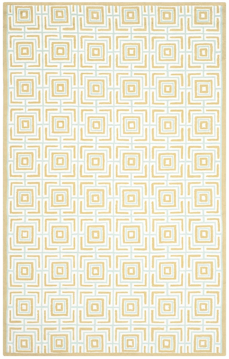 Safavieh Newport Npt438C Olive / Light Blue Geometric Area Rug