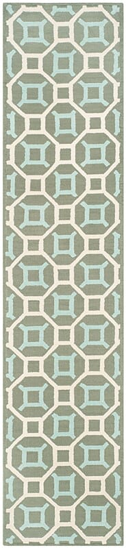 Safavieh Newport Npt439E Aquamarine / White Damask Area Rug