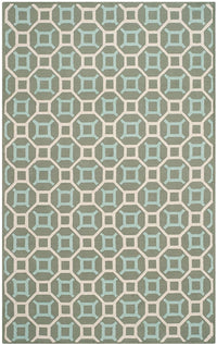 Safavieh Newport Npt439E Aquamarine / White Damask Area Rug