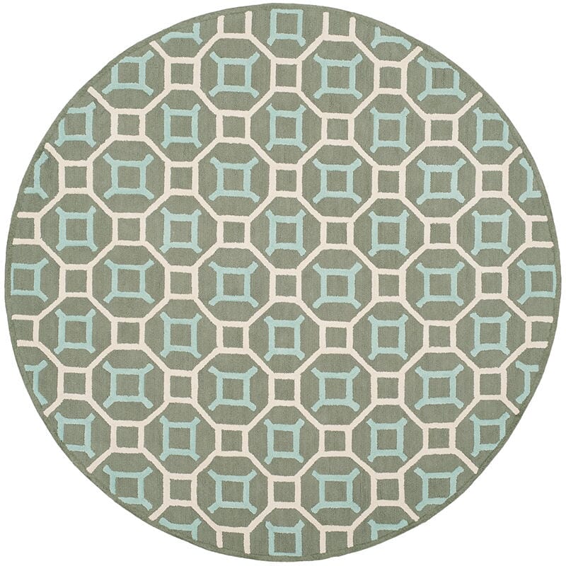 Safavieh Newport Npt439E Aquamarine / White Damask Area Rug