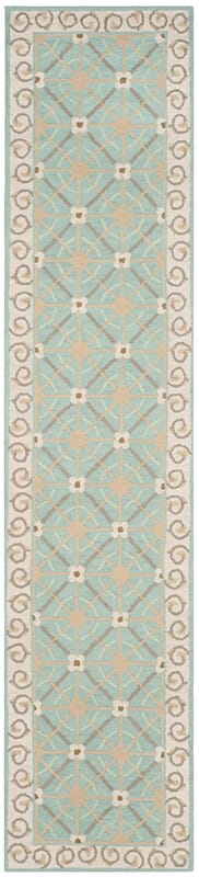 Safavieh Newport Npt443D Aquamarine / Beige Geometric Area Rug