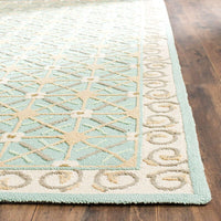 Safavieh Newport Npt443D Aquamarine / Beige Geometric Area Rug