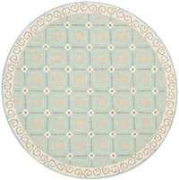 Safavieh Newport Npt443D Aquamarine / Beige Geometric Area Rug