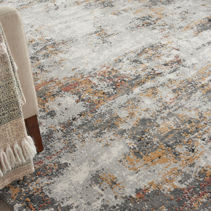 Nourison Tangra Tnr03 Grey/Multi Area Rug