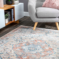 Nuloom Maxine Floral Nma2381A Rust Area Rug