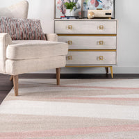 Nuloom Peyton Pastel Strokes Npe1372A Beige Area Rug