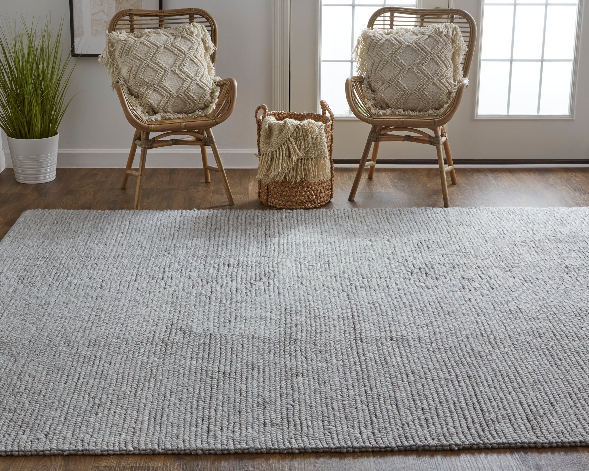 Feizy Thayer 8649F Gray Area Rug