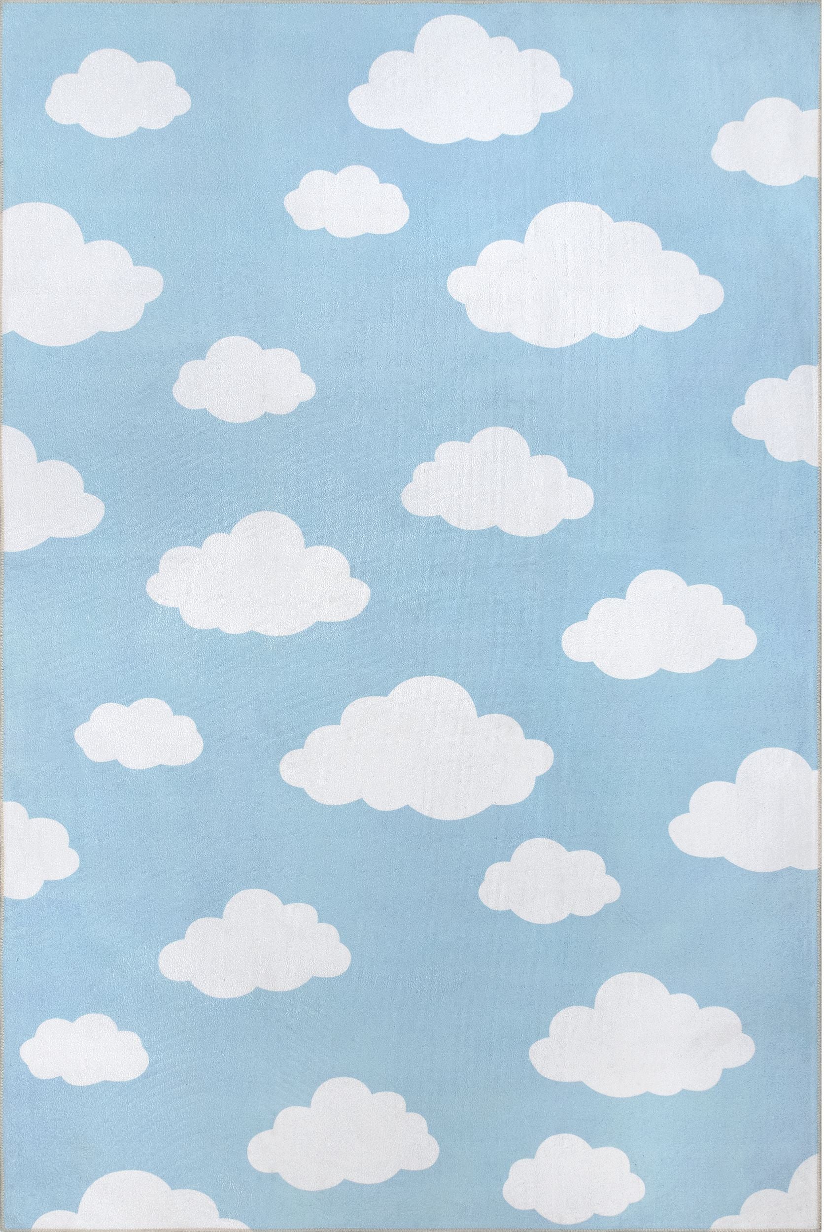 AreaRugs.com Wavaj Nwa1198A Light Blue Area Rug