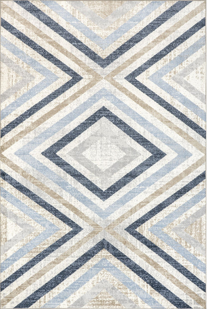 AreaRugs.com Wavaj Nwa1262A Blue Area Rug