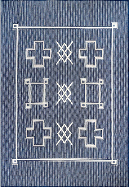 Nuloom Hillary Tribal Nhi1771A Navy Area Rug