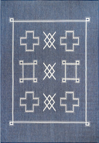 Nuloom Hillary Tribal Nhi1771A Navy Area Rug