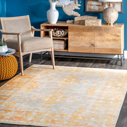 Nuloom Hayden Printed Herati Nha2602A Orange Area Rug