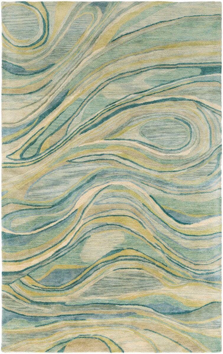 Surya Natural Affinity Nta-1000 Cream, Sea Foam, Sage, Mint, Lime Organic / Abstract Area Rug