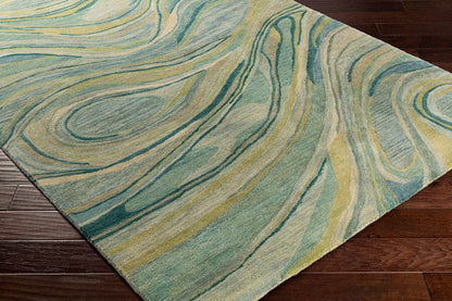 Surya Natural Affinity Nta-1000 Cream, Sea Foam, Sage, Mint, Lime Organic / Abstract Area Rug