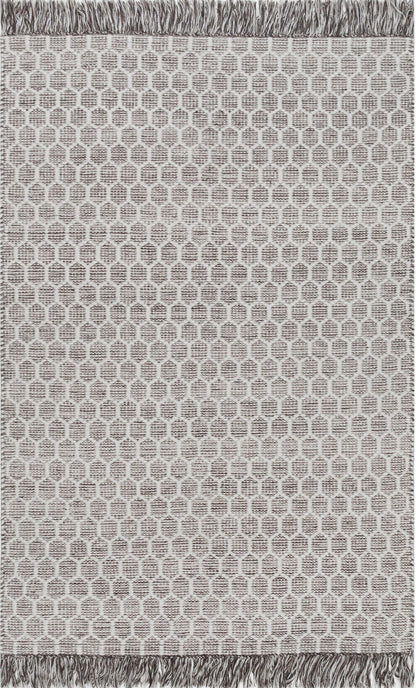 Nuloom Wylie Honeycomb Rug Nwy1375D Gray Area Rug