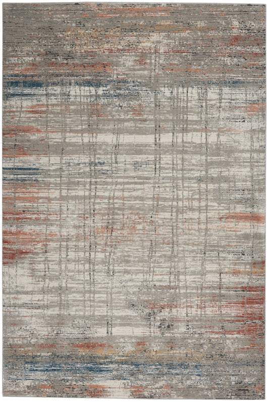 Nourison Rustic Textures Rus12 Grey/Multi Area Rug