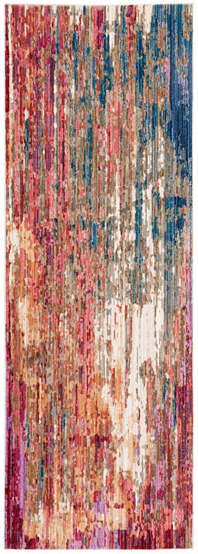 Safavieh Nirvana Nva127Q Red / Multi Organic / Abstract Area Rug