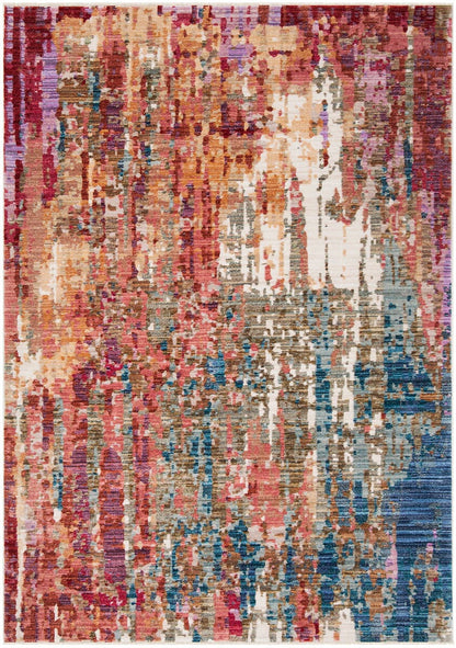 Safavieh Nirvana Nva127Q Red / Multi Organic / Abstract Area Rug