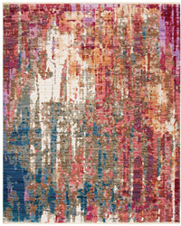 Safavieh Nirvana Nva127Q Red / Multi Organic / Abstract Area Rug