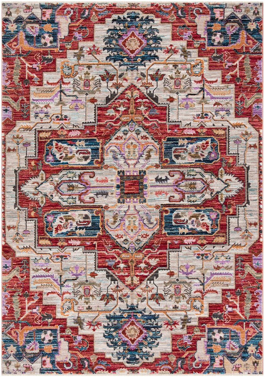 Safavieh Nirvana Nva132C Creme / Red Area Rug