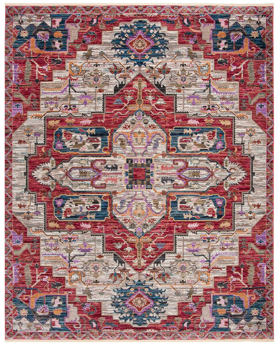 Safavieh Nirvana Nva132C Creme / Red Area Rug