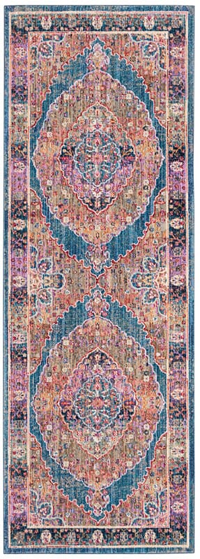 Safavieh Nirvana Nva134M Navy / Multi Vintage / Distressed Area Rug