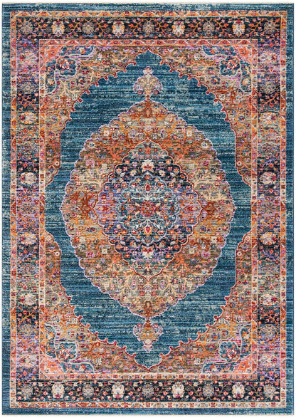 Safavieh Nirvana Nva134M Navy / Multi Vintage / Distressed Area Rug