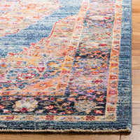 Safavieh Nirvana Nva134M Navy / Multi Vintage / Distressed Area Rug