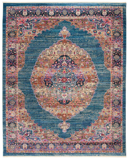 Safavieh Nirvana Nva134M Navy / Multi Vintage / Distressed Area Rug