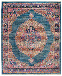 Safavieh Nirvana Nva134M Navy / Multi Vintage / Distressed Area Rug