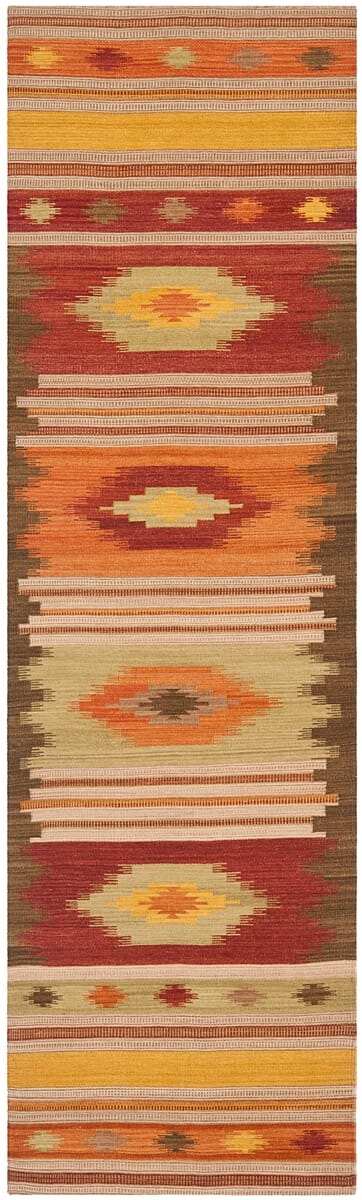 Safavieh Navajo Kilim Nvk176A Brown / Multi Rugs.