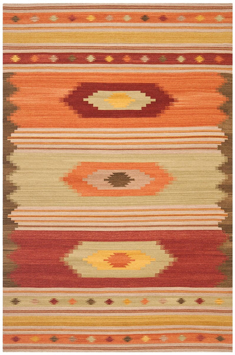 Safavieh Navajo Kilim Nvk176A Brown / Multi Rugs.