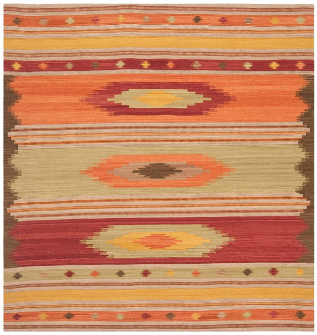 Safavieh Navajo Kilim Nvk176A Brown / Multi Rugs.