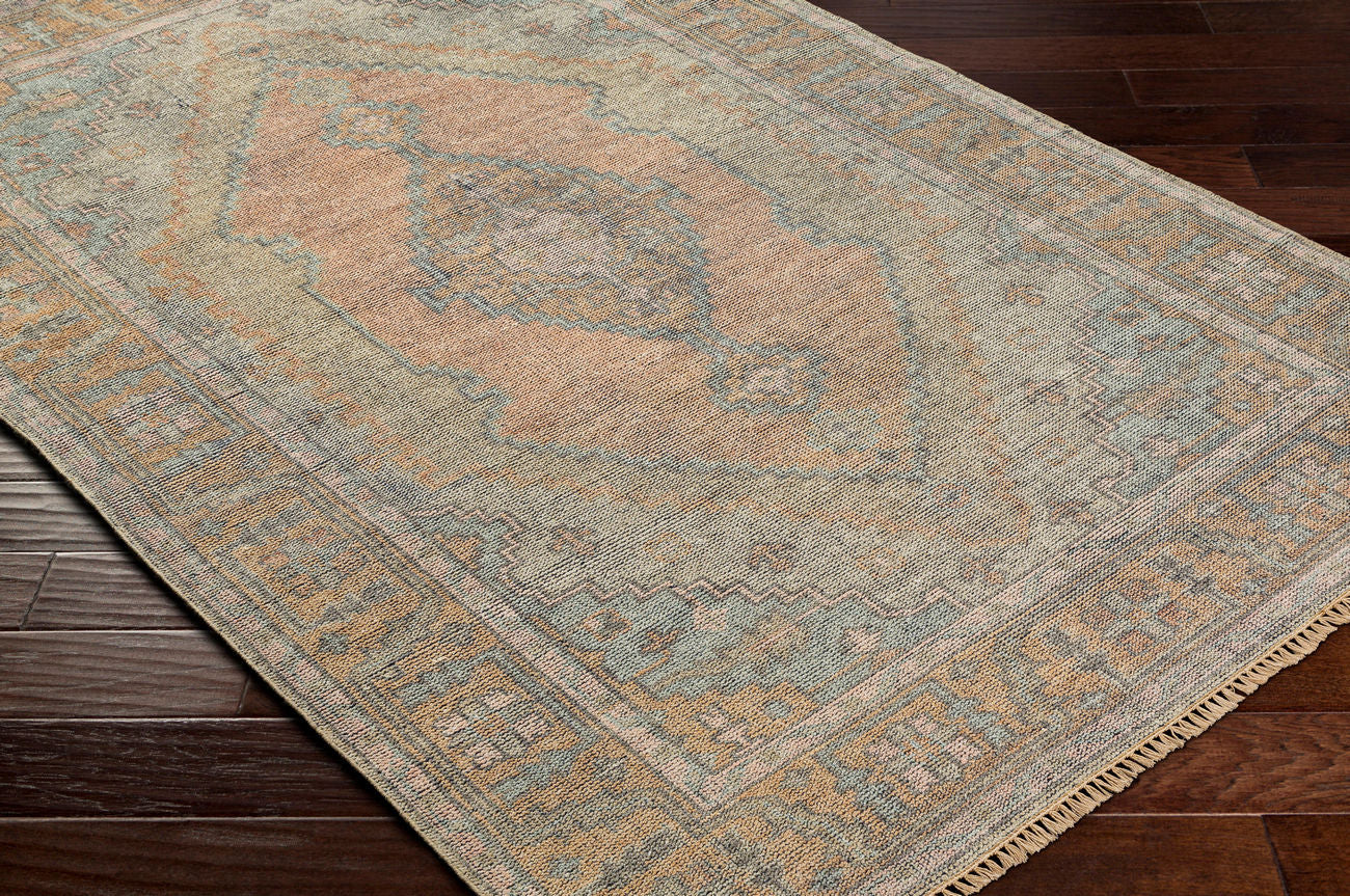 Surya Nirvana Nvn-2300 Dusty Coral, Beige, Medium Gray, Blush Rugs.