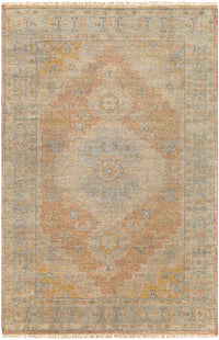 Surya Nirvana Nvn-2301 Dusty Coral, Mustard, Beige, Medium Gray Area Rug