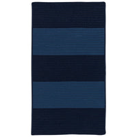 Colonial Mills Newport Textured Stripe Nw06 Blues Striped Area Rug