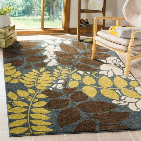Safavieh Newbury Nwb8698-6525 Blue / Brown Rugs.