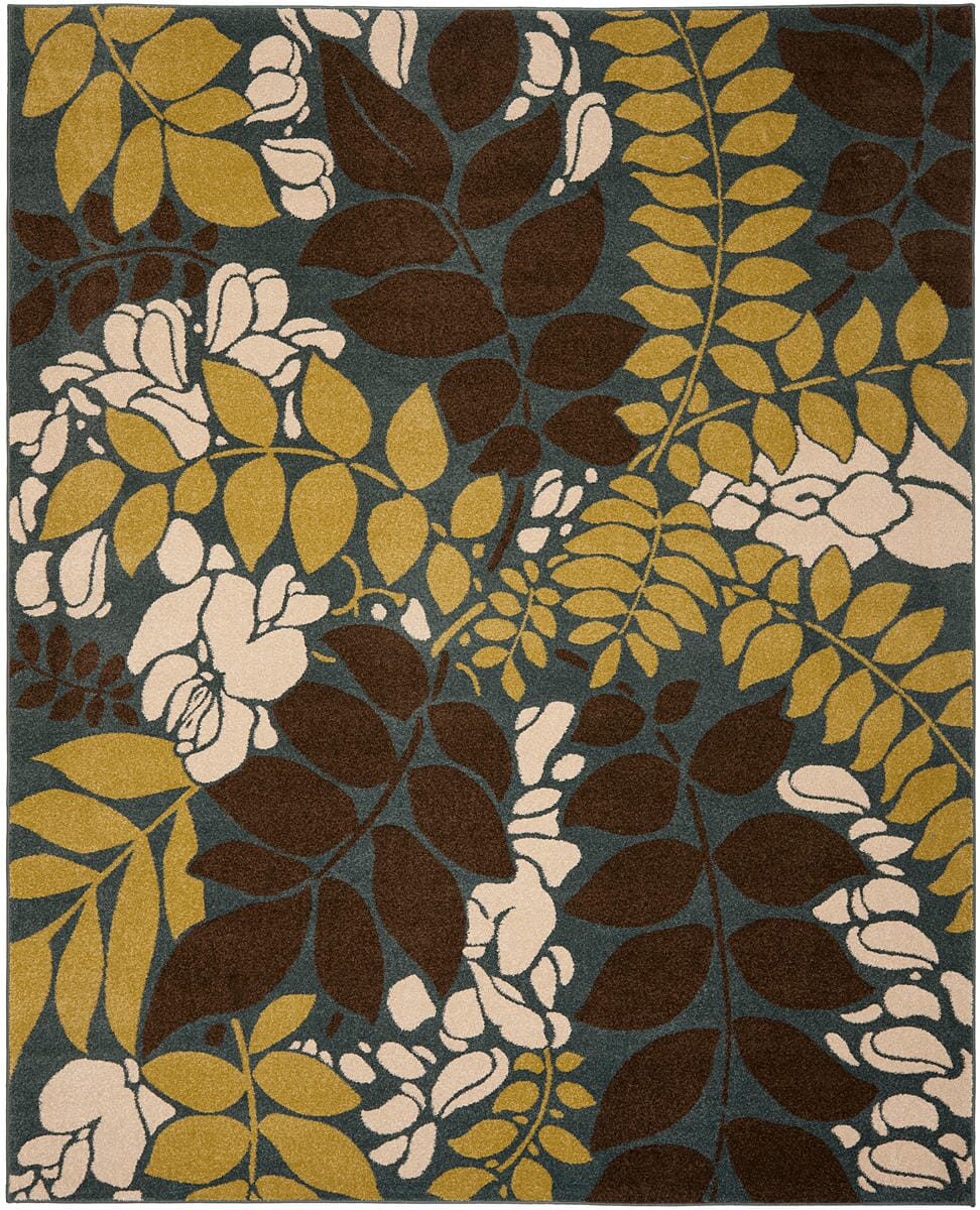 Safavieh Newbury Nwb8698-6525 Blue / Brown Floral / Country Area Rug