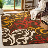 Safavieh Newbury Nwb8703-2520 Brown / Gold Rugs.